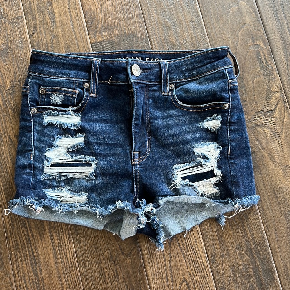 Women’s Next Level Stretch American Eagle Jean Shorts Size:4